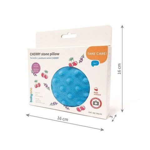 796/03 TERMOFOR Z PESTKAMI WIŚNI CHEERRY NIEBIESKI