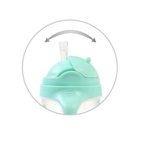 1464/03 KUBEK NIEKAPEK Z OBCIĄŻONĄ SŁOMKĄ MIĘTOWY