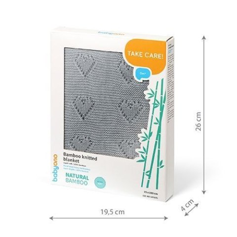 1478/02 KOC DZIANINOWY BAMBUSOWY SZARY