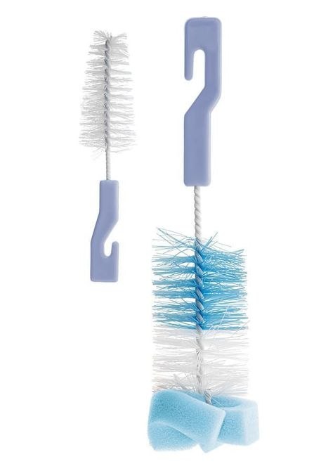 6014 SZCZOTKA Z GĄBKĄ DO MYCIA BUTELEK I SMCZKÓW 3 KOLORY BOC0601