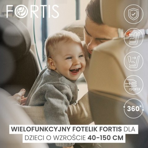 FOTELIK FORTIS I-SIZE BURGUNDY (40-150)