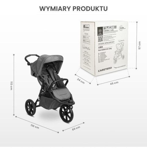 WÓZEK SPACEROWY LIMA GRAPHITE