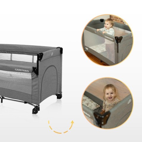 ŁÓŻECZKO TURYSTYCZNE ESTI Z OPUSZCZANYM BOKIEM BROWN