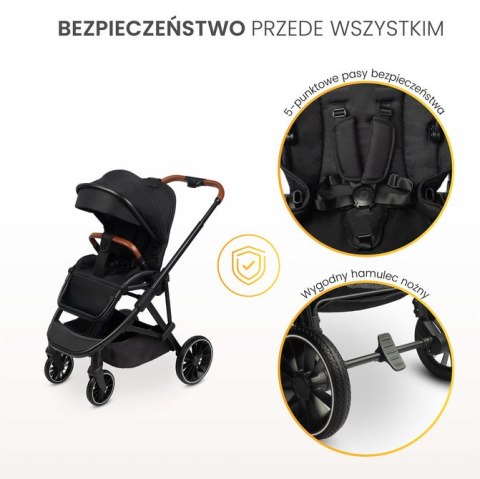 WÓZEK SPACEROWY RATIO DARK GREY