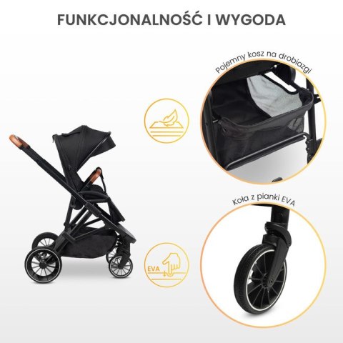 WÓZEK SPACEROWY RATIO DARK GREY