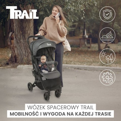 WÓZEK SPACEROWY TRAIL GRAPHITE