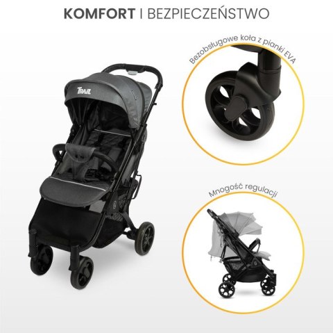 WÓZEK SPACEROWY TRAIL GRAPHITE