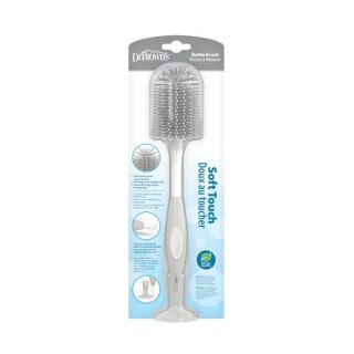 AC141 SZCZOTKA DO BUTELEK MIĘKKIE SILIKONOWE WŁOSIE SZARA