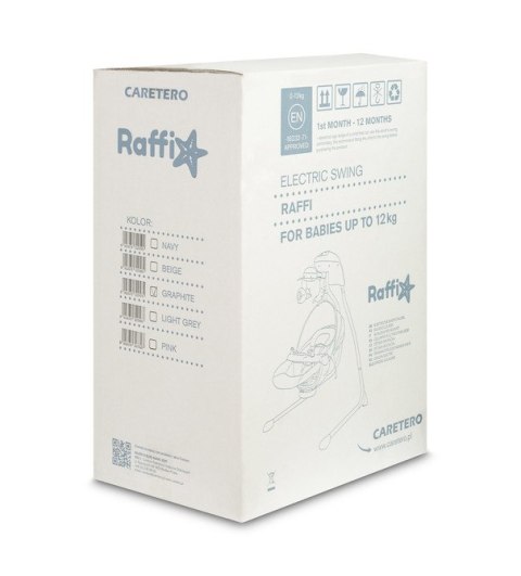 HUŚTAWKA ELEKTRYCZNA RAFFI GRAPHITE