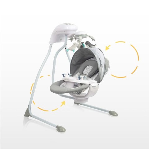 HUŚTAWKA ELEKTRYCZNA RAFFI LIGHT GREY