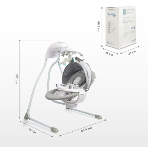 HUŚTAWKA ELEKTRYCZNA RAFFI LIGHT GREY