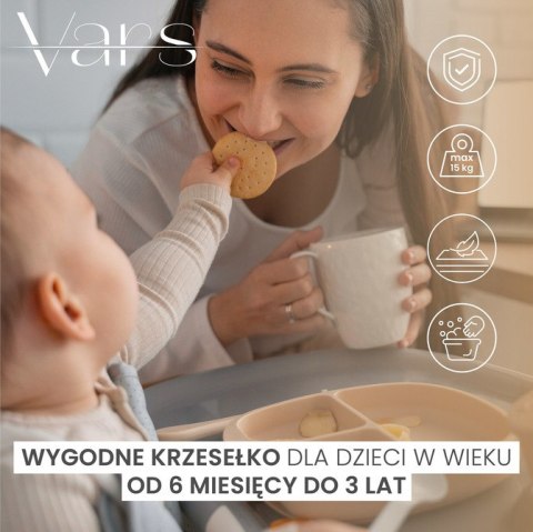 KRZESEŁKO DO KARMIENIA VARS GREY