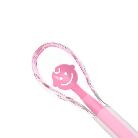 1460/02 ŁYŻECZKA SILIKONOWA BABY's SMILE RÓŻOWA