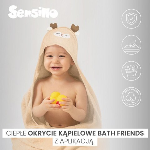 BATHFRIENDS OKRYCIE KĄPIELOWE 100x100 DINO MINT
