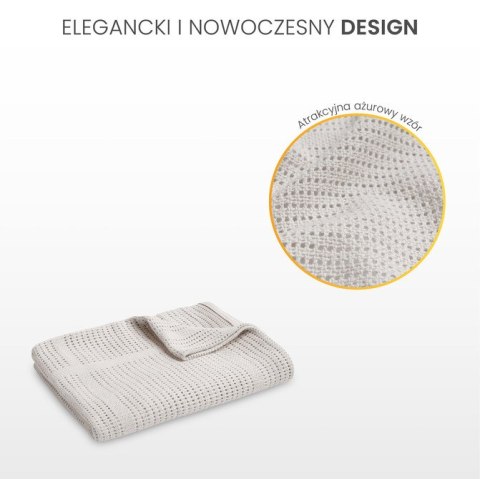 KOC AŻUROWY MOLI BEŻ KAWA