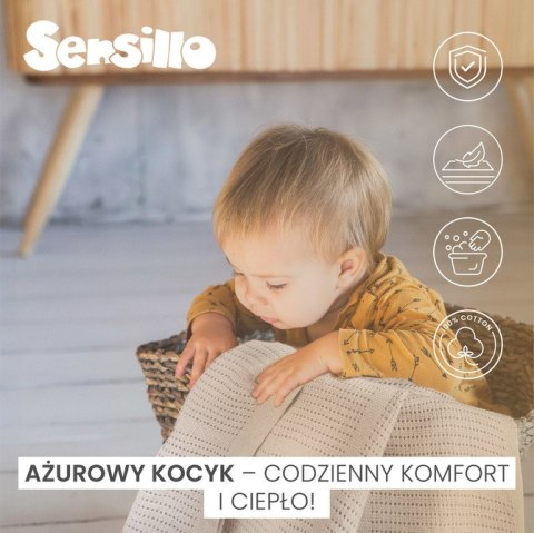 KOC AŻUROWY MOLI JASNY SZARY