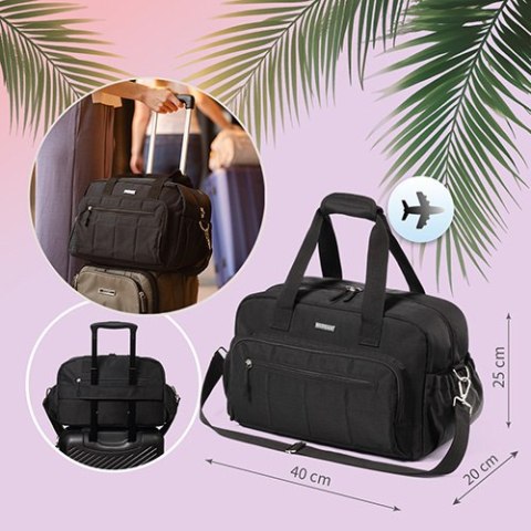 1650/01 TORBA DLA MAMY PODRÓŻNA CZARNA