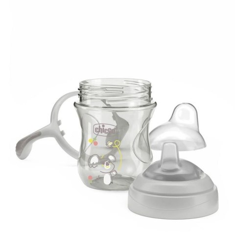 180615 PIERWSZY KUBEK TRENINGOWY Z MIĘKKIM USTNIKIEM 4+ SZARY