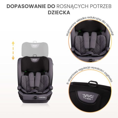 FOTELIK VIVO I-SIZE BURGUNDY (76-150)