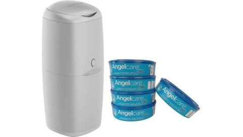 0880 POJEMNIK + 5 WKŁADY NA PIELUCHY CLASSIC ANGELCARE SZARY