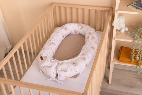 KOKON MUŚLIN DMUCHAWCE BEŻOWE 80x45