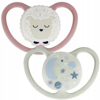 370635 SMOCZEK SILIKONOWY SPACE NIGHT 18-36 2SZT 526310, 739658