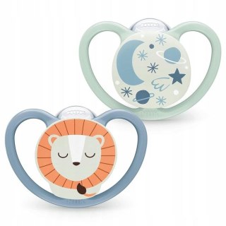 370635 SMOCZEK SILIKONOWY SPACE NIGHT 18-36 2SZT 526310, 739658