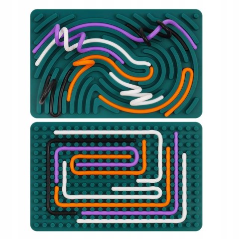 Sensoryczna tablica aktywności dwustronna silikonowa Montessori 1703N