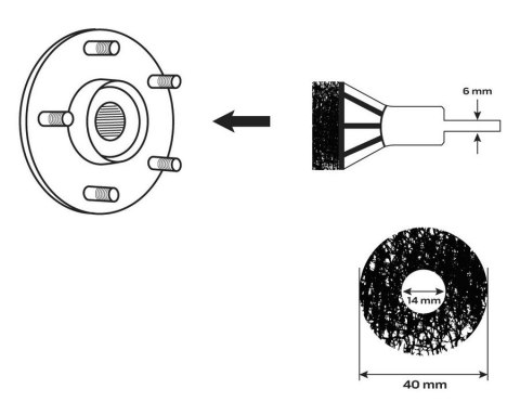 ŚCIERNICE DO CZYSZCZENIA PIAST ZESTAW 6 SZT.