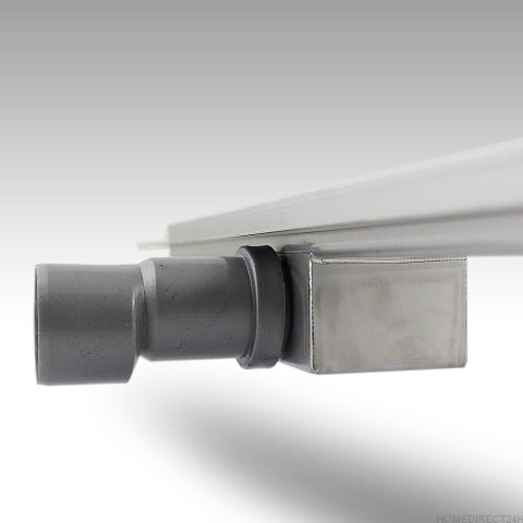 Odpływ liniowy Czarny Szklany z syfonem 100cm