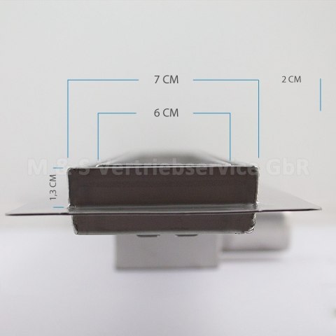 Odpływ liniowy Czarny Szklany z syfonem 100cm