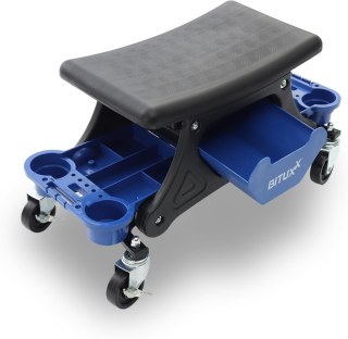 Siedzisko mobilne warsztatowe z półkami do 180kg