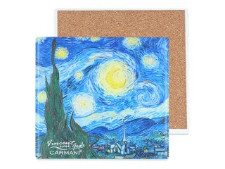 Podkładka ceramiczna - V. van Gogh, Gwiaździsta noc (CARMANI)