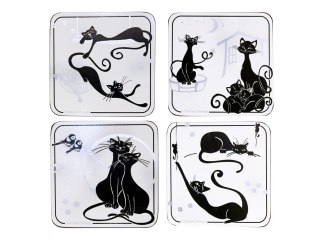 Display 24 podkładek korkowych - Koci świat (CARMANI)