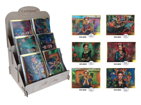 Kpl. 12 pocztówek - F. Kahlo (CARMANI)