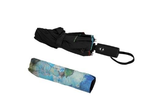 Parasol automat, składany - C. Monet, Kobieta z Parasolem (dekoracja pod spodem) (CARMANI)