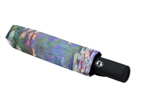 Parasol automat, składany - C. Monet, Lilie wodne (dekoracja na wierzchu) (CARMANI)