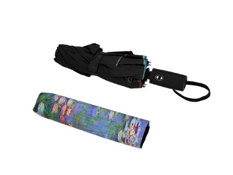 Parasol automat, składany - C. Monet, Lilie wodne (pod spodem) (CARMANI)