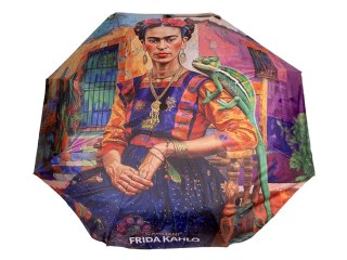 Parasol automat, składany - F. Kahlo (dekoracja na wierzchu) (CARMANI)