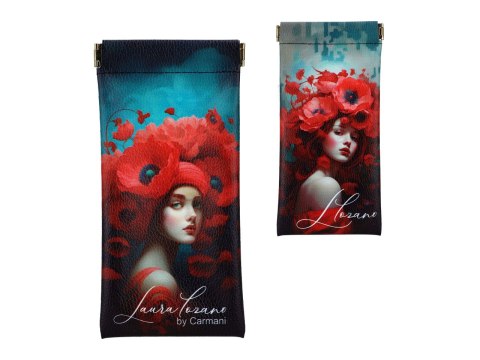 Etui na okulary, miękkie - L. Lozano, Lady`s Floral Symphony (CARMANI)