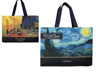 Torba śniadaniowa - V. Van Gogh, Taras Kawiarni + Gwiaździsta Noc (CARMANI)