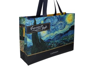 Torba śniadaniowa - V. Van Gogh, Taras Kawiarni + Gwiaździsta Noc (CARMANI)