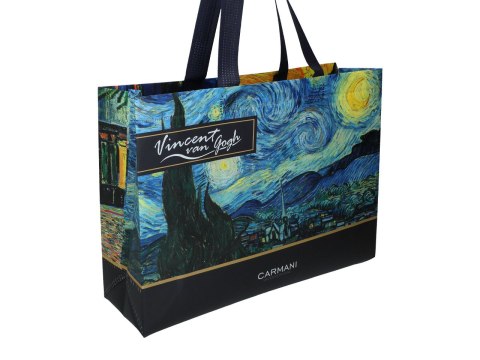 Torba śniadaniowa - V. Van Gogh, Taras Kawiarni + Gwiaździsta Noc (CARMANI)