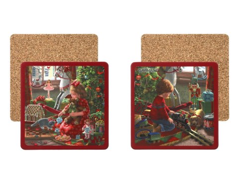 Kpl. 2 podkładek korkowych - Boże Narodzenie (3 wzory do wyboru)(CARMANI)