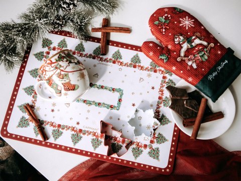 Kpl. Łapka i rękawica kuchenna - Boże Narodzenie (CARMANI)