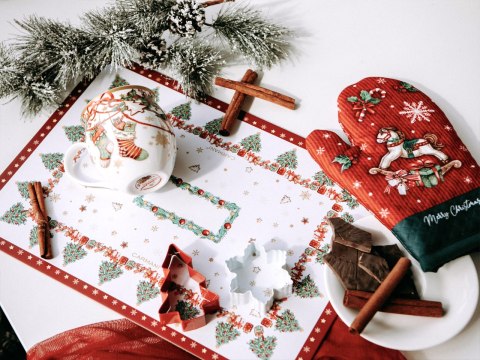 Kpl. Łapka i rękawica kuchenna - Boże Narodzenie (CARMANI)