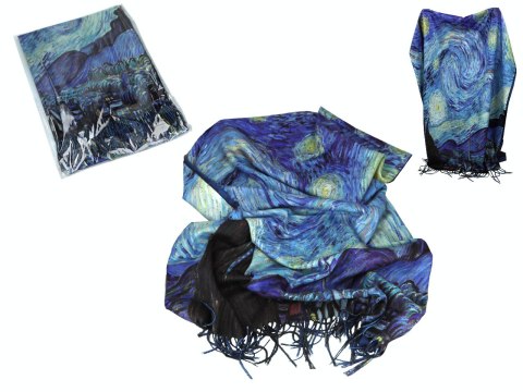 Szal - V. van Gogh, Gwiaździsta Noc (CARMANI)