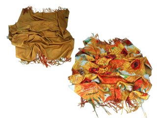 Szal - V. van Gogh, Słoneczniki w wazonie (CARMANI)