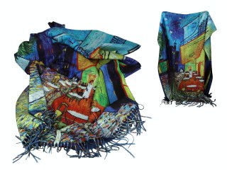Szal - V. van Gogh, Taras Kawiarni w Nocy (CARMANI)