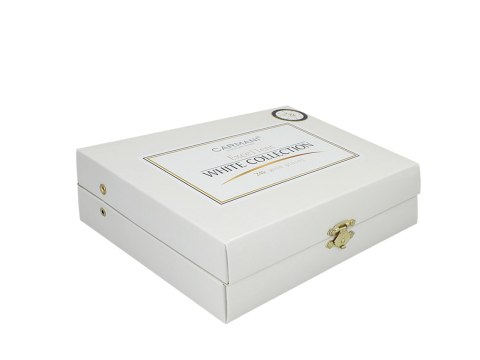 Kpl. 6 łyżeczek + 1 do cukru - Białe oczka (CARMANI)